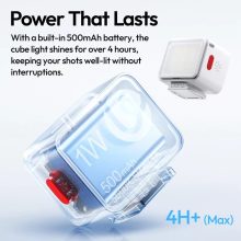 Ulanzi DG01 szuper mini LED lámpa, 5600K, 500mAh, diffúzor, USB-C, fehér (UL-L204)