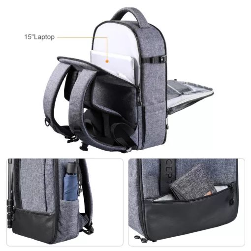 K&F Concept Beta hátizsák 15L V2, szürke (KF-13-044V5)