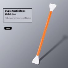 K&F Concept dupla fejes 16 mm-es tisztítópálca készlet, APS-C, 10 db + 20 ml tisztító folyadék (KF-1964)