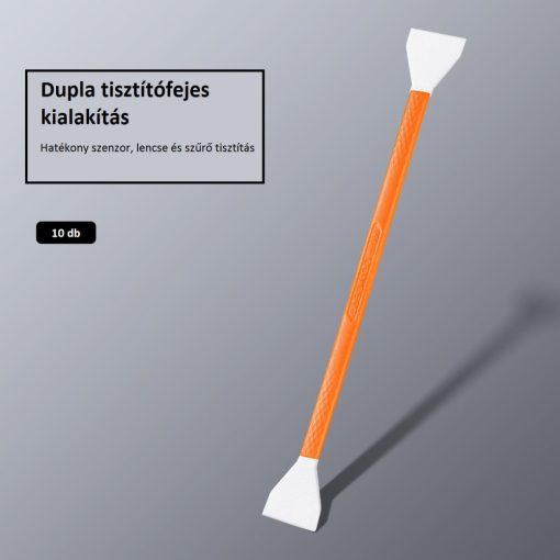 K&F Concept dupla fejes 16 mm-es tisztítópálca készlet, APS-C, 10 db + 20 ml tisztító folyadék (KF-1964)