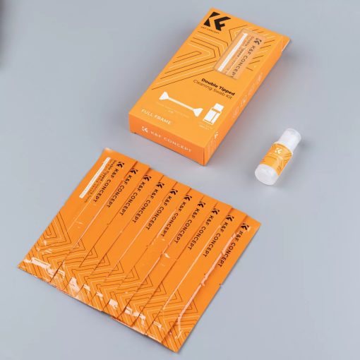 K&F Concept dupla fejes 24 mm-es tisztítópálca készlet, Full Frame, 10 db + 20 ml tisztító folyadék (KF-1965)