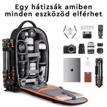 K&F Concept Beta hátizsák 18L V3, fekete narancs (KF-13-140)