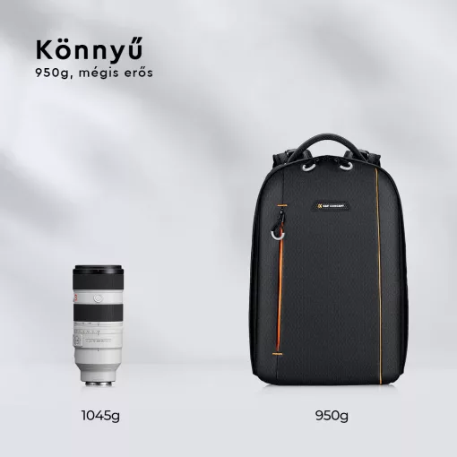 K&F Concept Beta hátizsák 18L V3, fekete narancs (KF-13-140)