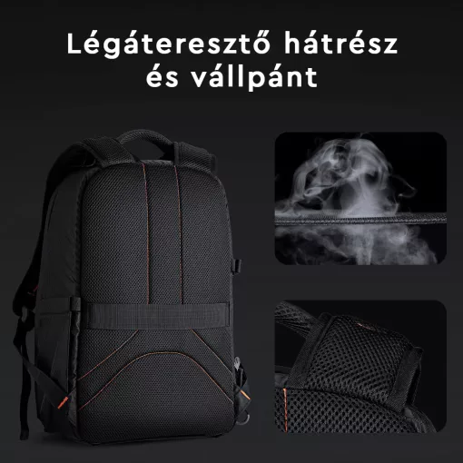 K&F Concept Beta hátizsák 18L V3, fekete narancs (KF-13-140)