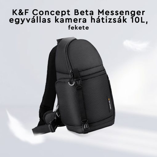 K&F Concept Beta Messenger egyvállas kamera hátizsák 10L, fekete (KF-13-141)