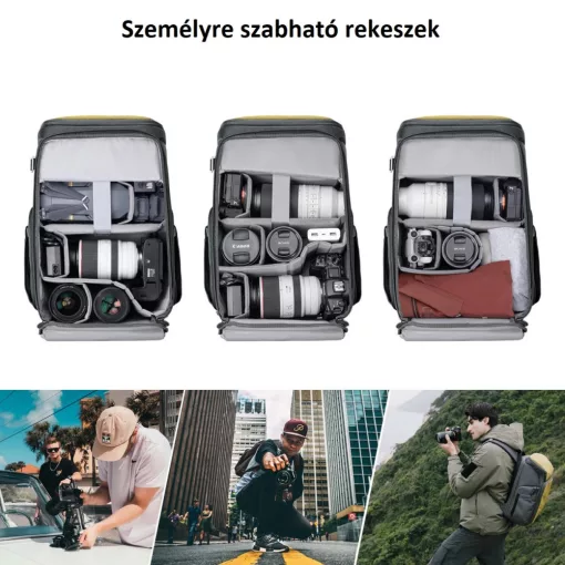 K&F Concept Alpha Air fotós hátizsák 25L, szürke (KF-13-128V3)