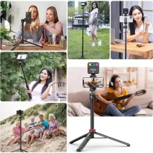 Ulanzi MT-44 E selfie állvány, monopod, telefontartó adapter, 149cm max magasság, fehér (UL-2503E)