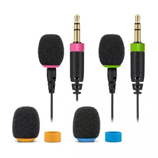 RODE COLORS2 Színjelölt mikrofonszivacsok, kábeljelölő gyűrűk és öntapadós matricák, 4DB