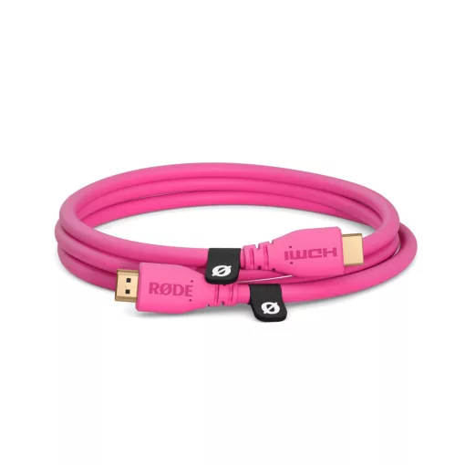 RODE HDMI Cable prémium HDMI kábel,  1.5m, rózsaszín