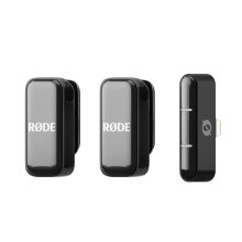 RODE Wireless Micro-L ultra kompakt két csatornás vezeték nélküli mikrorofonrendszer Lightning csatlakozóval, fekete