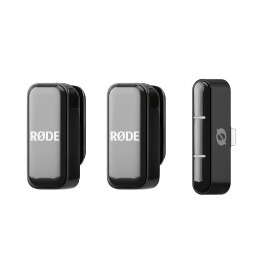 RODE Wireless Micro-L ultra kompakt két csatornás vezeték nélküli mikrorofonrendszer Lightning csatlakozóval, fekete