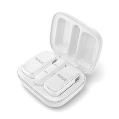   Rode Wireless Micro-L ultra kompakt két csatornás vezeték nélküli mikrorofonrendszer Lightning csatlakozóval, fehér