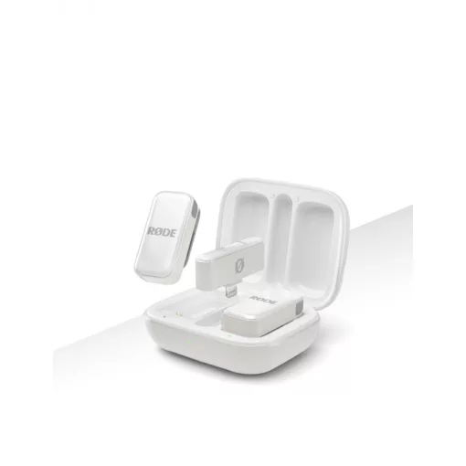 Rode Wireless Micro-L ultra kompakt két csatornás vezeték nélküli mikrorofonrendszer Lightning csatlakozóval, fehér