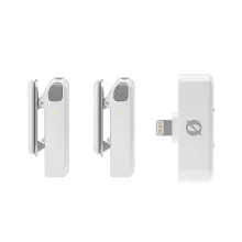 Rode Wireless Micro-L ultra kompakt két csatornás vezeték nélküli mikrorofonrendszer Lightning csatlakozóval, fehér