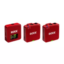 RODE Wireless GO GEN3 két csatornás vezeték nélküli mikrofon rendszer, piros