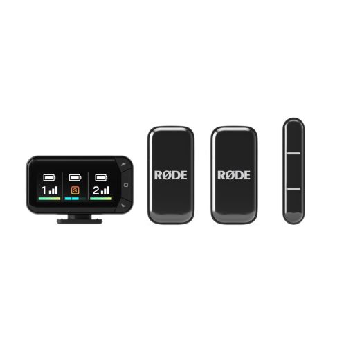 Rode Wireless Micro Camera Kit két csatornás kompakt vezeték nélküli mikrofon (USB-C), fekete 