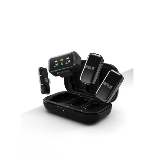 Rode Wireless Micro Camera Kit két csatornás kompakt vezeték nélküli mikrofon (USB-C), fekete 