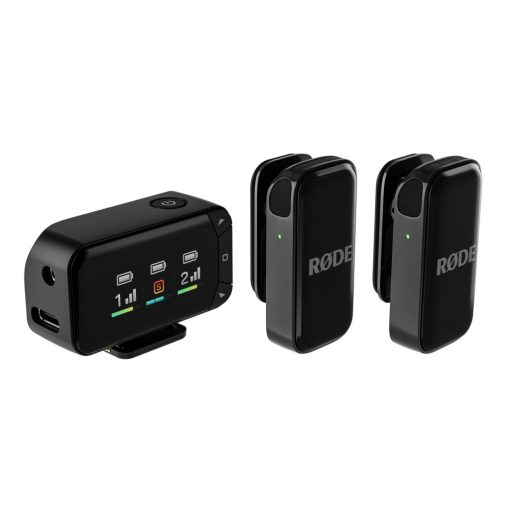 Rode Wireless Micro Camera Kit két csatornás kompakt vezeték nélküli mikrofon (USB-C), fekete 