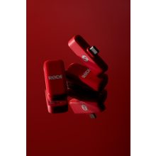 RODE Wireless Micro-C két csatornás kompakt vezeték nélküli mikrofon (USB-C), piros