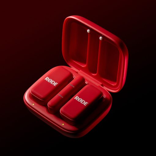 RODE Wireless Micro-C két csatornás kompakt vezeték nélküli mikrofon (USB-C), piros