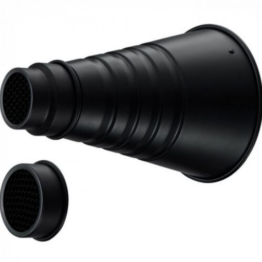 Jinbei Snoot / Szűkítő méhsejtráccsal - Bowens (M II-Conical Snoot)