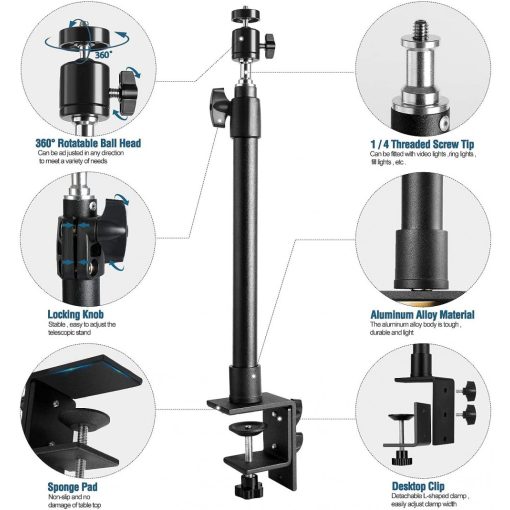 Mikrosat Asztalra Rögzíthető Állvány Gömbfejjel