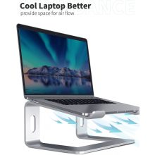 Mikrosat Laptop Tartó - 10-15,6" mérethez - alu