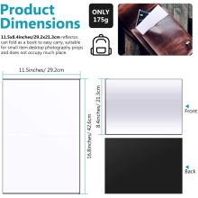 Mikrosat RE223 3in1 Összehajtható Karton Derítőlap - A3  (Ezüst/Fekete/Fehér)