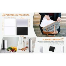 Mikrosat RE223 3in1 Összehajtható Karton Derítőlap - A3  (Ezüst/Fekete/Fehér)