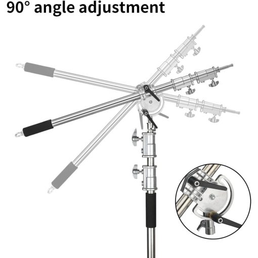 Mikrosat CS-340BP C-Stand PRO Állvány Állítható Boom Karral, súlyzsákkal (max. 20kg, 340cm)