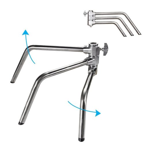 Mikrosat CS-340BP C-Stand PRO Állvány Állítható Boom Karral, súlyzsákkal (max. 20kg, 340cm)