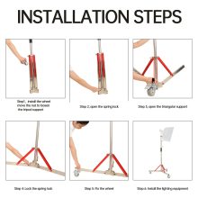 Mikrosat FR-3030 Lámpaállvány, kerekekkel (3m, 30kg)