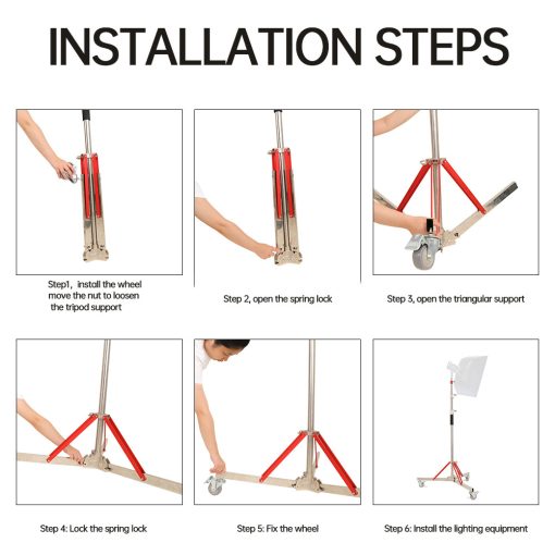Mikrosat FR-3030 Lámpaállvány, kerekekkel (3m, 30kg)