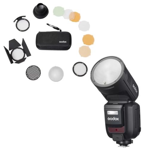 Godox V100-N Nikon rendszervaku szett AK-R1 fényformálóval