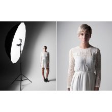 Mikrosat 180 cm ezüst 16 pálcás PARA reflexernyő (UB07)