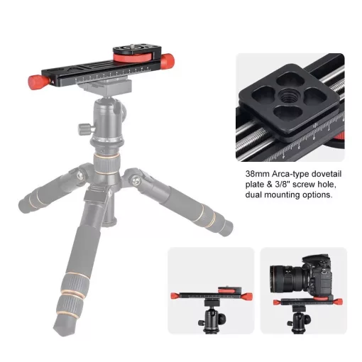 Mikrosat Macro sín - Gyorscseretalp adapter csúsztatható (Arca)