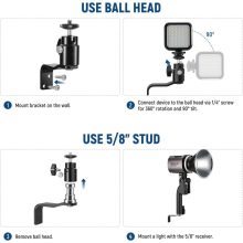 Mikrosat WCME fali-mennyezeti tartó (max 2kg, 2db)