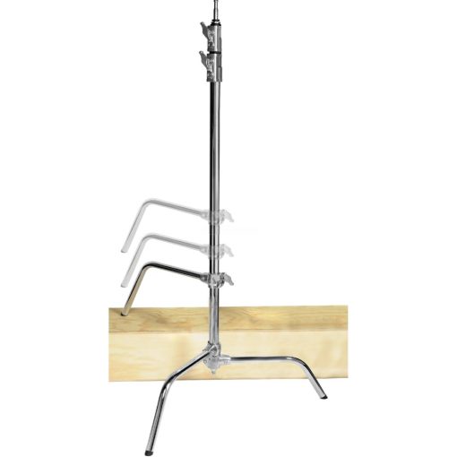 Mikrosat C-Stand Állvány - Állítható Lábbal (max. 10kg, 330cm) silver 11