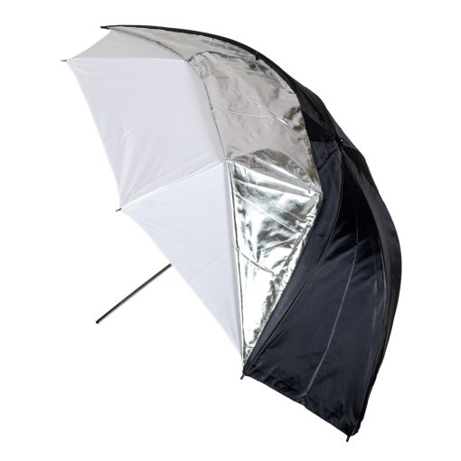 Mikrosat 109 cm 2in1 ernyő - áteresztő és fekete ezüst huzat (UB05)