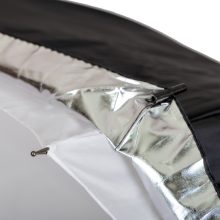 Mikrosat 109 cm 2in1 ernyő - áteresztő és fekete ezüst huzat (UB05)