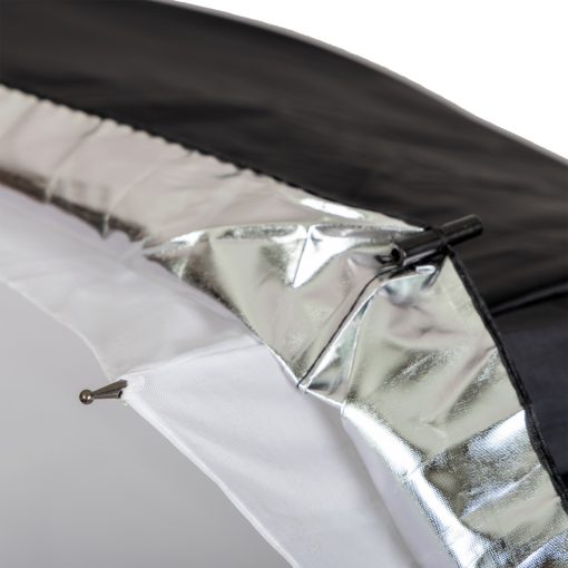 Mikrosat 109 cm 2in1 ernyő - áteresztő és fekete ezüst huzat (UB05)