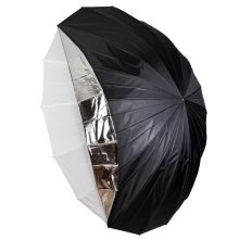 Mikrosat 180 cm 2in1 ernyő - áteresztő és fekete ezüst huzat (UB05)