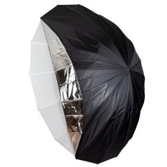   Mikrosat 180 cm 2in1 ernyő - áteresztő és fekete ezüst huzat (UB05)