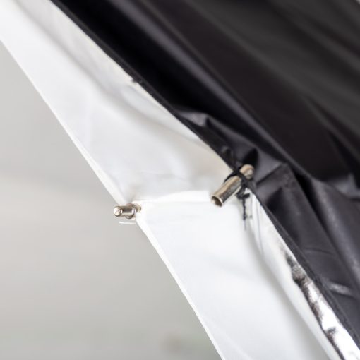 Mikrosat 180 cm 2in1 ernyő - áteresztő és fekete ezüst huzat (UB05)