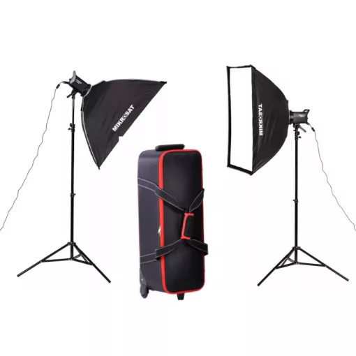 Suli/ovi fotós LED szett - Godox LE300Bi LED Lámpa- Mikrosat 4Clicks 60x90cm softbox - hortáskában