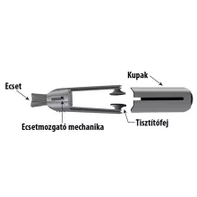 Lenspen Peeps szemüvegtisztító, aktívszenes és antibakteriális fekete/fehér (LP-PEEPS-1-B-S)