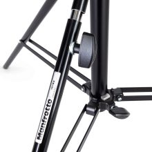 Manfrotto Senior alumínium állvány, szint. lábbal, fekete (007BU)