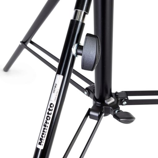 Manfrotto Senior alumínium állvány, szint. lábbal, fekete (007BU)