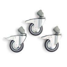 Manfrotto 3 darabos kerékszett, fékekkel és adapterrel, 100mm (110G)