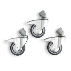   Manfrotto 3 darabos kerékszett, fékekkel és adapterrel, 100mm (110G)